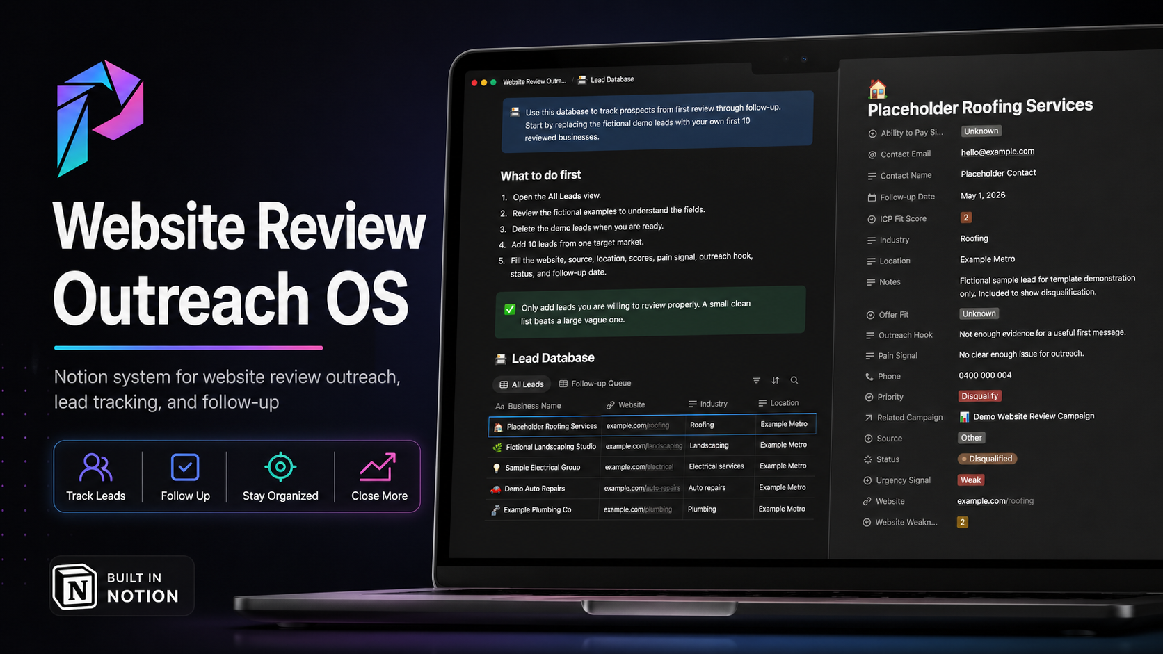 Website Review Outreach OS